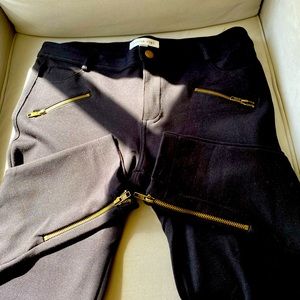 Amour vert moto style leggings/pants size large